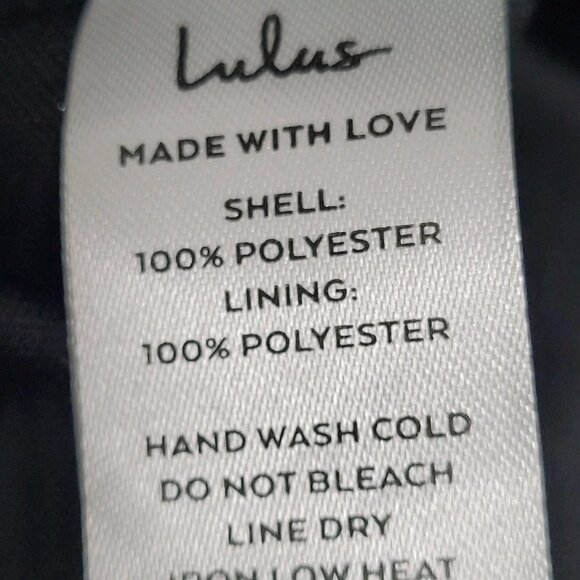 Lulus Black Satin High Neck Strappy High Low A-Line Flowy Cocktail Dress Gown XS - Picture 4 of 13